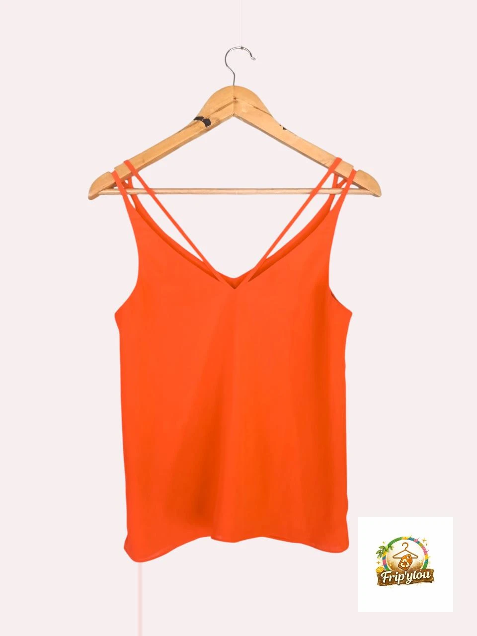 Débardeur fluide TOPSHOP corail fluo – Taille 34 (XS) A1763